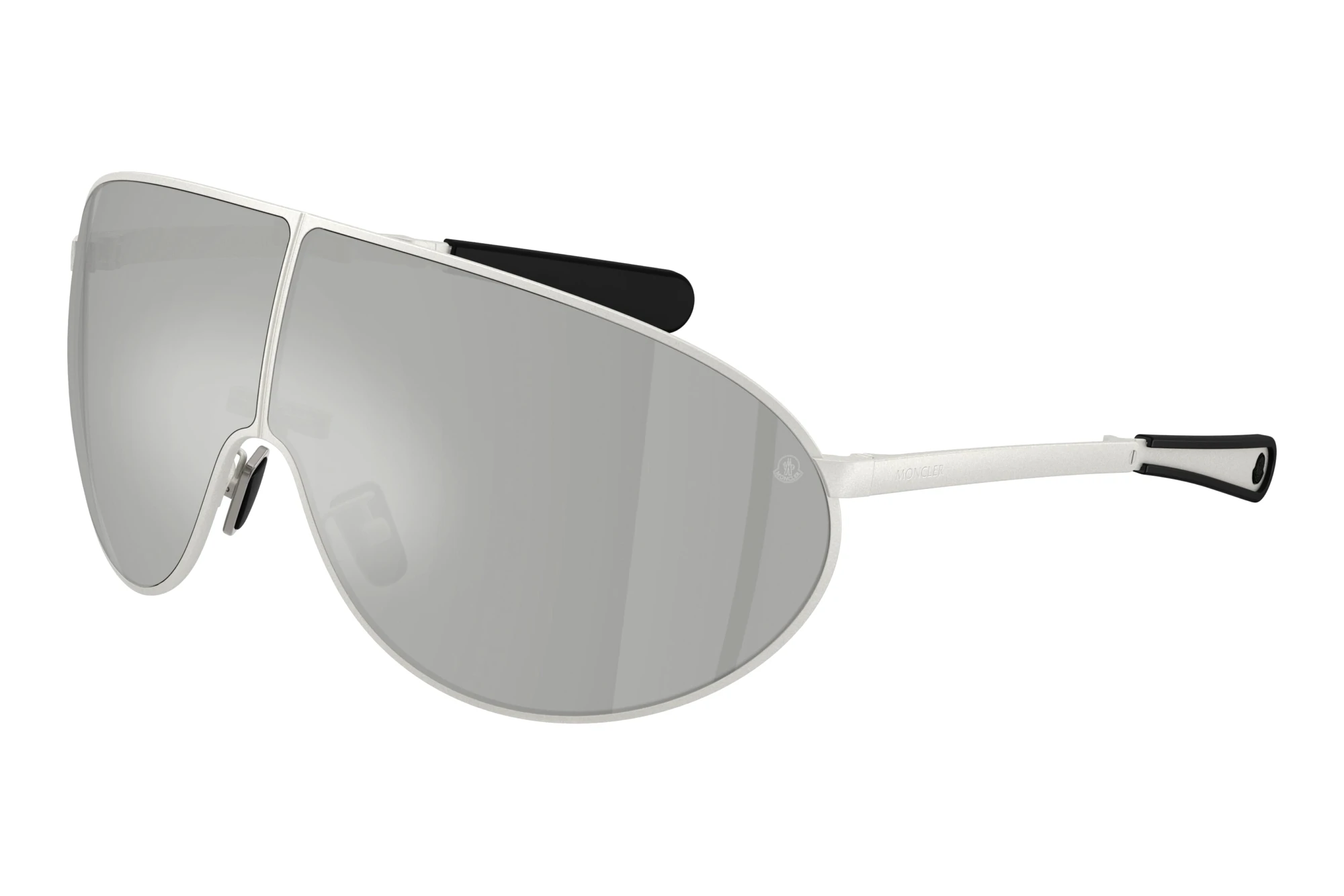 Moncler ME4007 10047I Clear Mirror SilverMatte Silver Moncler ME4007 10047I Clear Mirror SilverMatte Silver
