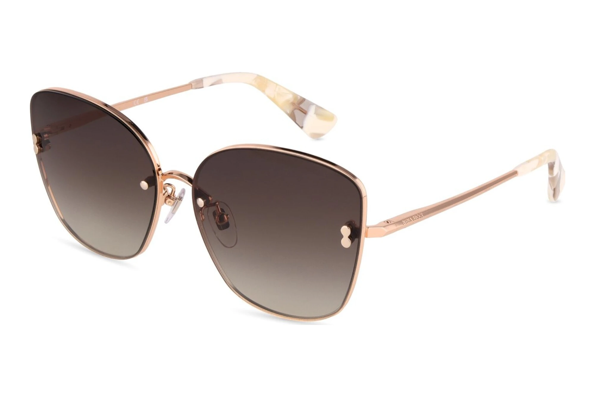 Nina Ricci SNR493 08FC BROWN GRADIENT BROWNSHINY COPPER GOLD Nina Ricci SNR493 08FC BROWN GRADIENT BROWNSHINY COPPER GOLD