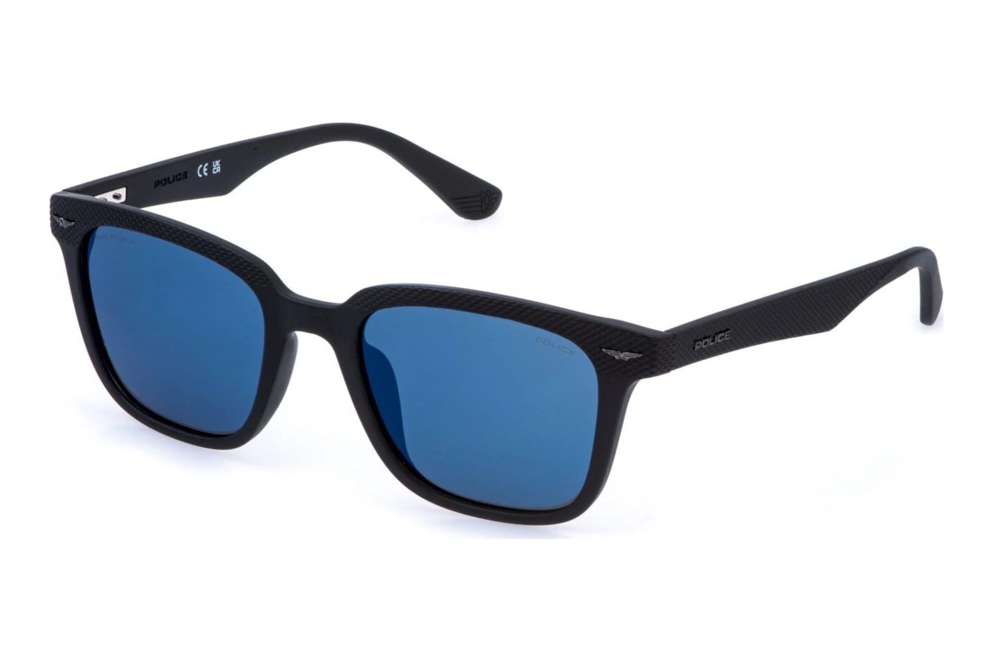 Police SPLE01 U28B SMOKE/MIRROR BLUEMATT BLACK Police SPLE01 U28B SMOKE/MIRROR BLUEMATT BLACK