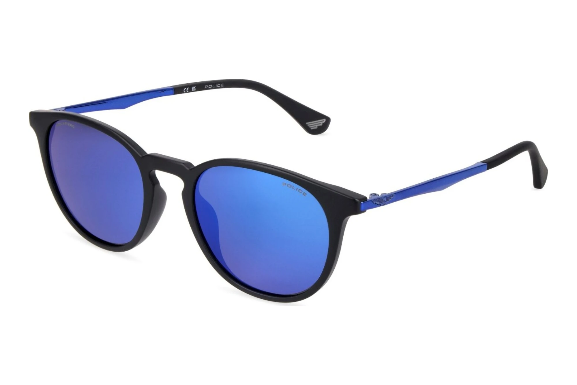 Police SPLV26 U28Z SMOKE/MIRROR BLUEMATT BLACK Police SPLV26 U28Z SMOKE/MIRROR BLUEMATT BLACK