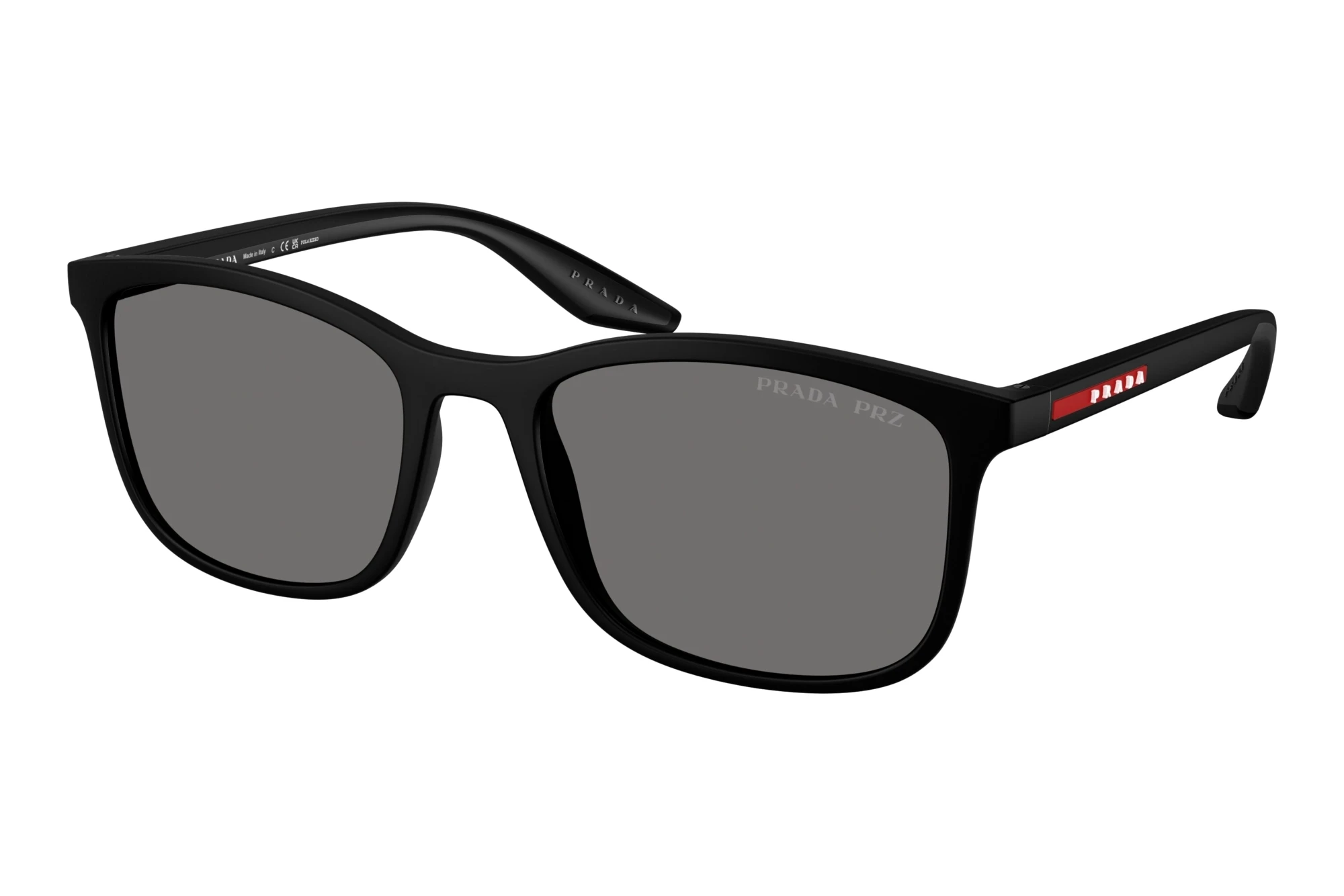 Prada Linea Rossa PS A08S DG002G Dark Grey PolarizedRubbered Black Prada Linea Rossa PS A08S DG002G Dark Grey PolarizedRubbered Black