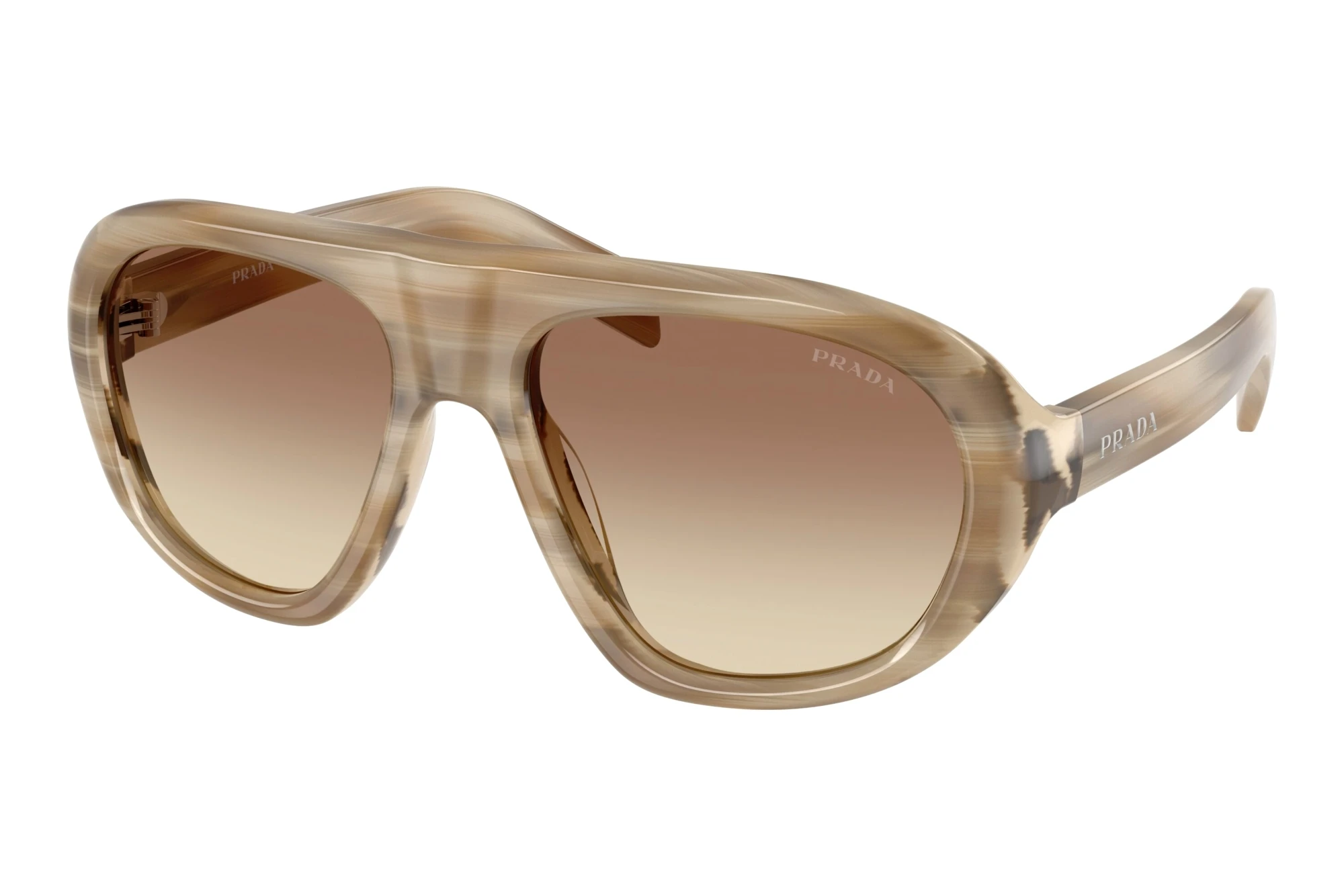 Prada PR C05S 25P21C Green/BrownStriped Oak Prada PR C05S 25P21C Green/BrownStriped Oak