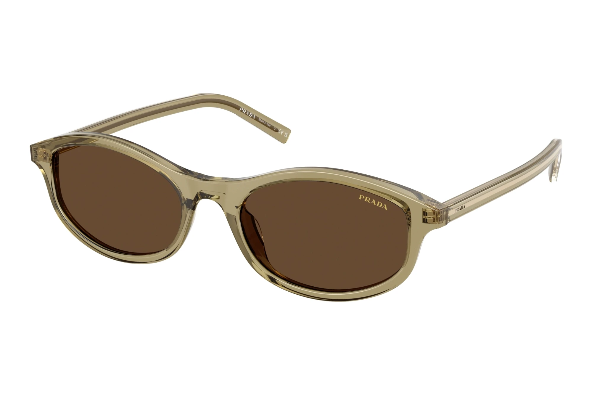 Prada PR D17S 27O9L1 Dark BrownTransparent Loden Prada PR D17S 27O9L1 Dark BrownTransparent Loden