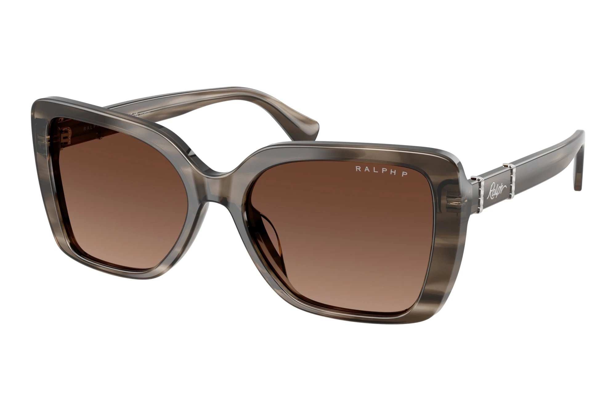 Ralph RA5356U 6383T5 Gradient Brown PolarizedGrey/Crystal Striped Ralph RA5356U 6383T5 Gradient Brown PolarizedGrey/Crystal Striped