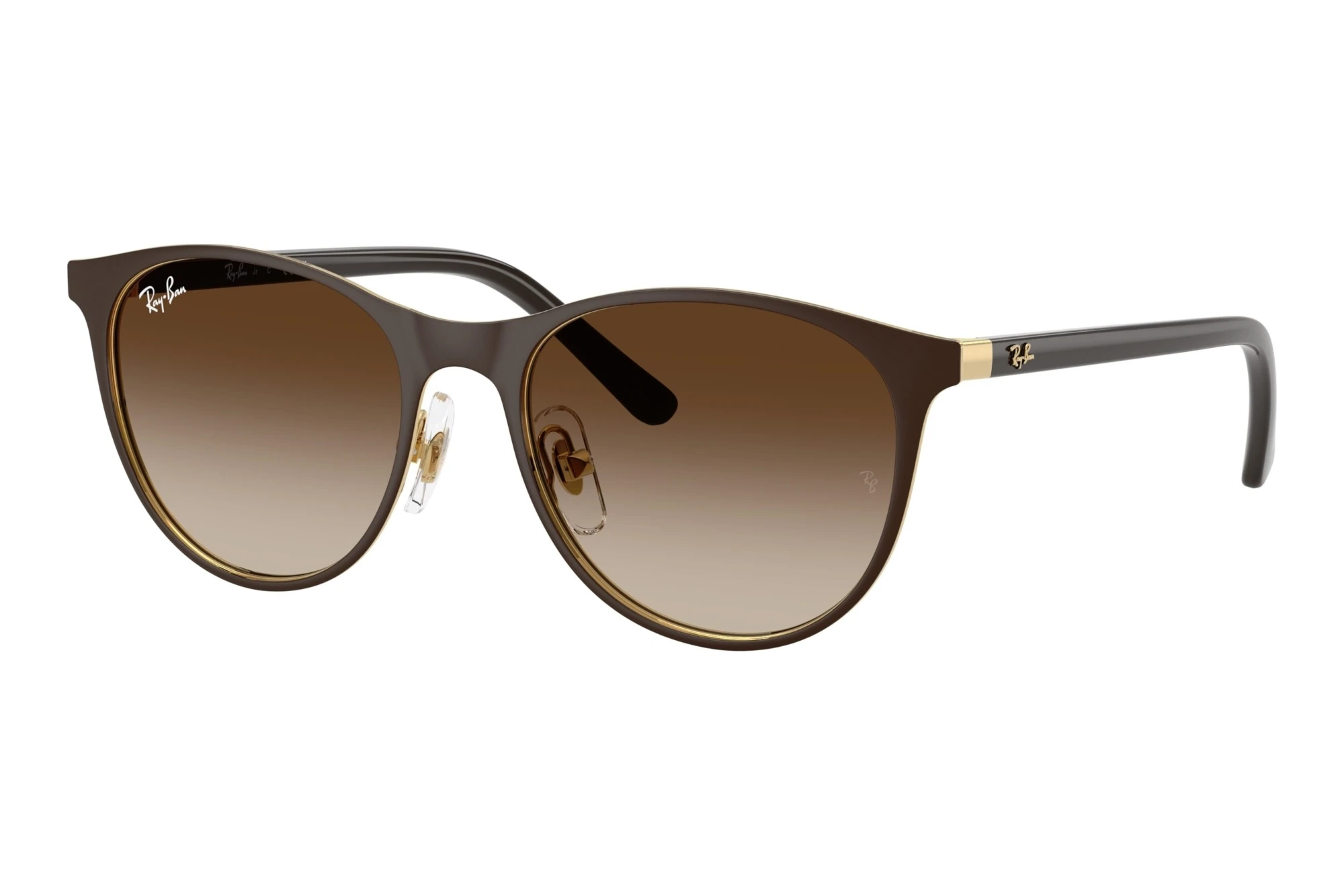 Ray-Ban Kids RJ9552S 297/13 Gradient BrownMatte Brown On Arista Gold Ray-Ban Kids RJ9552S 297/13 Gradient BrownMatte Brown On Arista Gold