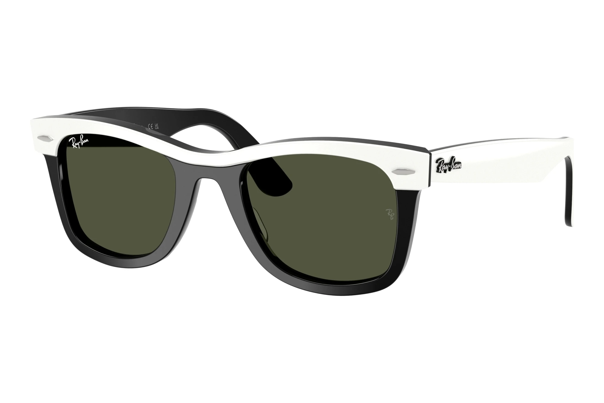 Ray-Ban RB2240 144431 GreenWhite On Black Ray-Ban RB2240 144431 GreenWhite On Black
