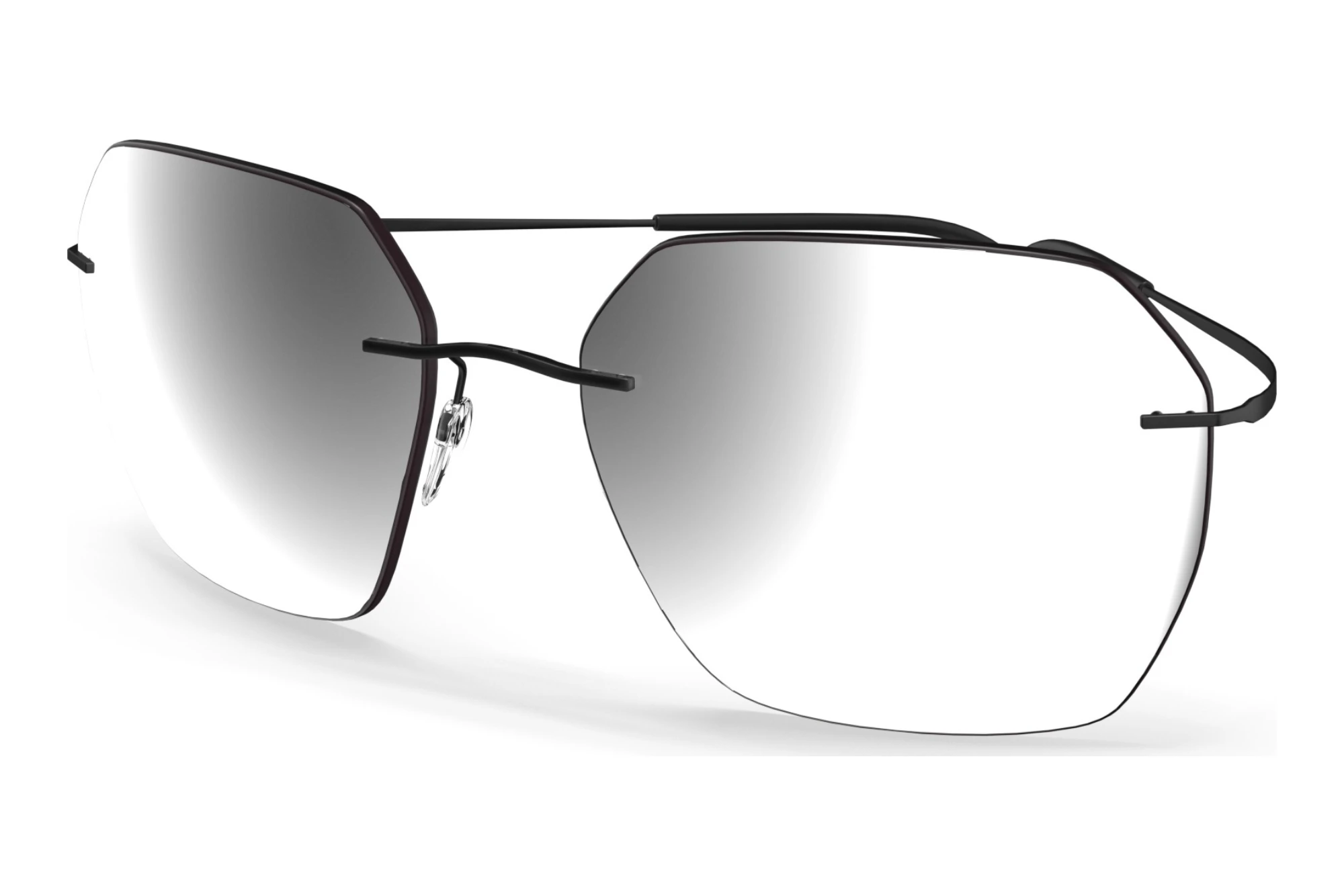 Silhouette 8745 9142 blackSLM Silver Mirror Gradient Silhouette 8745 9142 blackSLM Silver Mirror Gradient