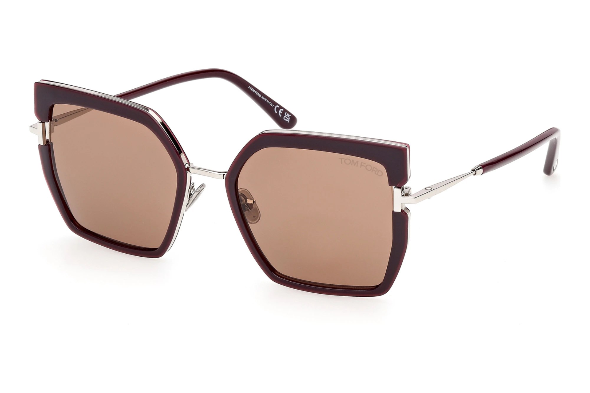 Tom Ford FT1418 81E braunGlänzend Violett Tom Ford FT1418 81E braunGlänzend Violett