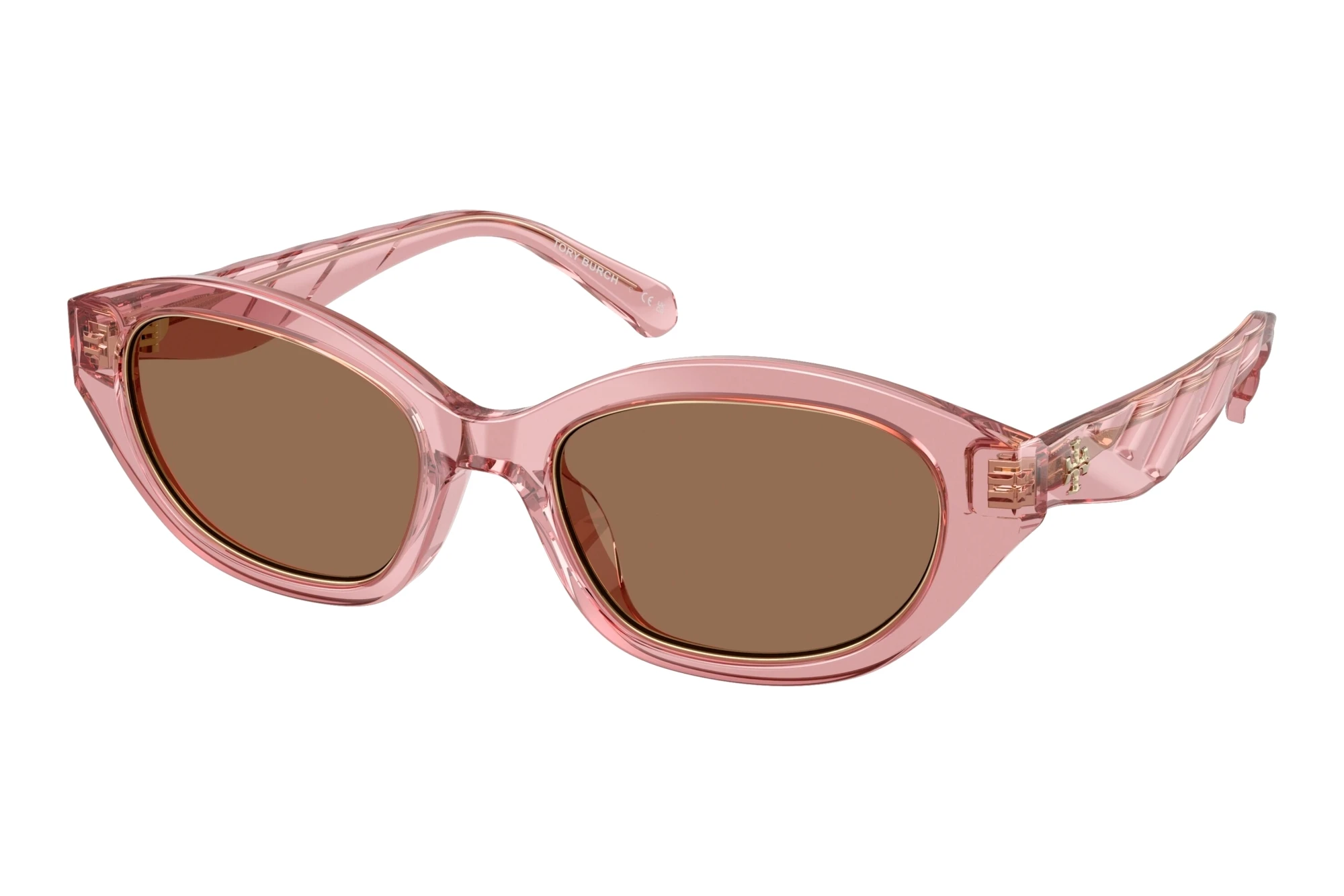 Tory Burch TY7232U 202173 Dark BrownTransparent Pink Tory Burch TY7232U 202173 Dark BrownTransparent Pink