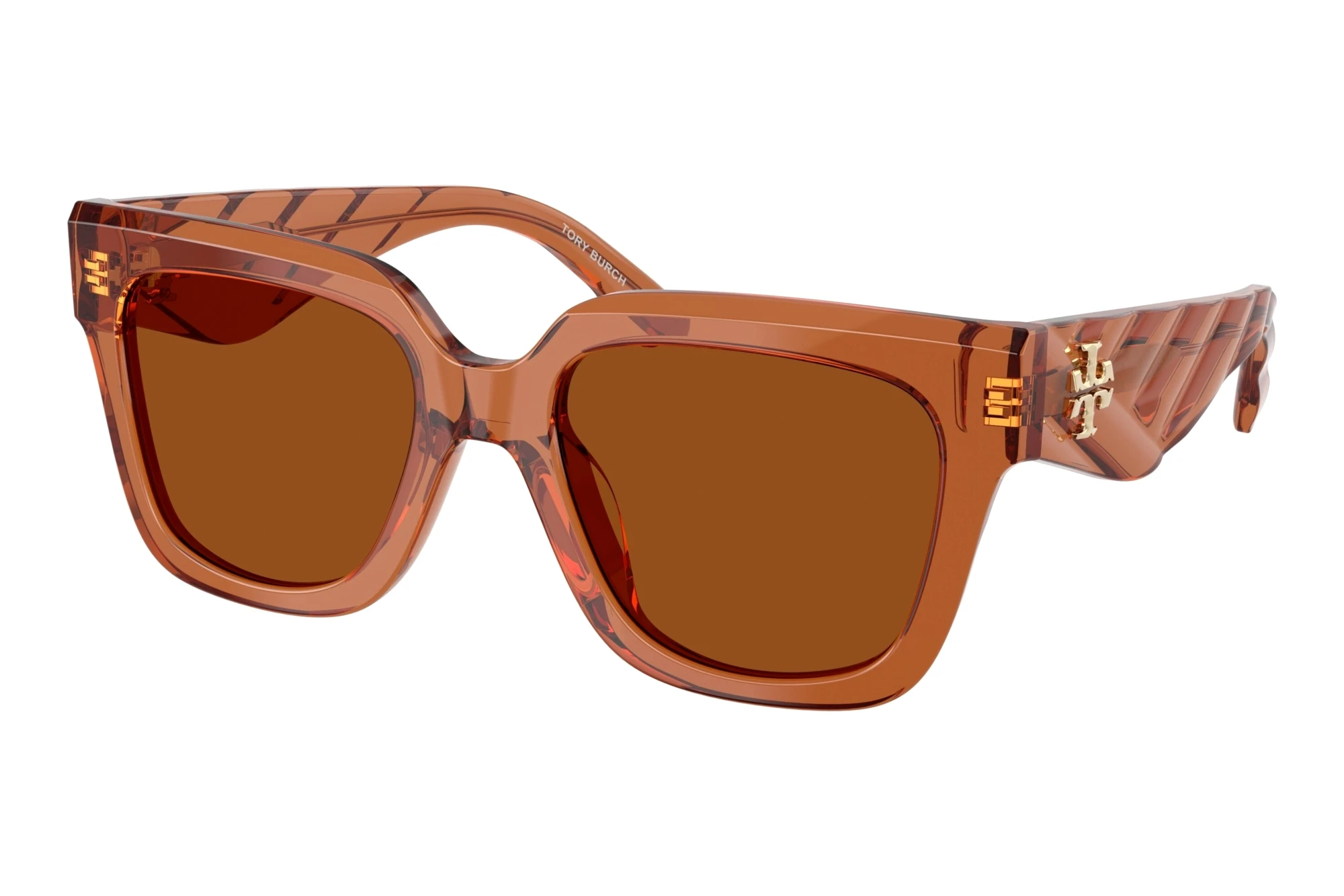 Tory Burch TY7239U 207873 Solid BrownTransparent Whiskey Tory Burch TY7239U 207873 Solid BrownTransparent Whiskey