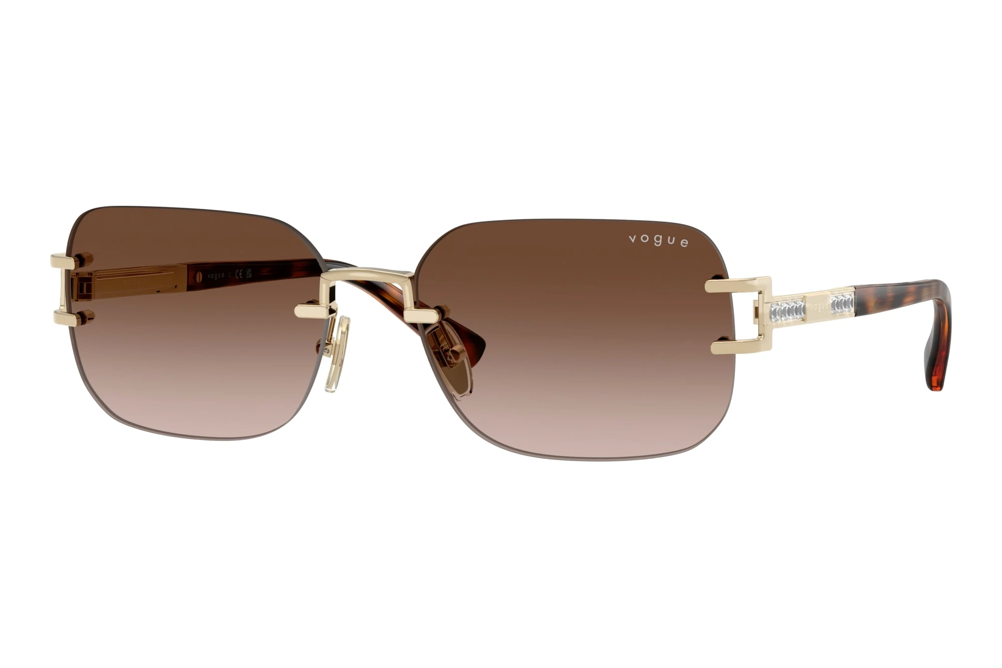 Vogue Eyewear VO4367SB 848/13 Gradient BrownPale Gold Vogue Eyewear VO4367SB 848/13 Gradient BrownPale Gold