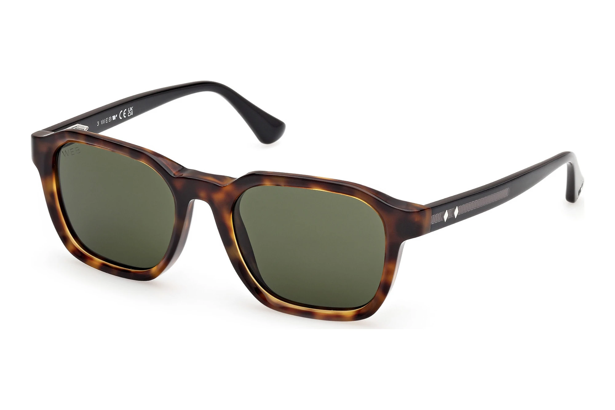 Web Eyewear WE0385 55N grünHavanna/Einfarbig Web Eyewear WE0385 55N grünHavanna/Einfarbig