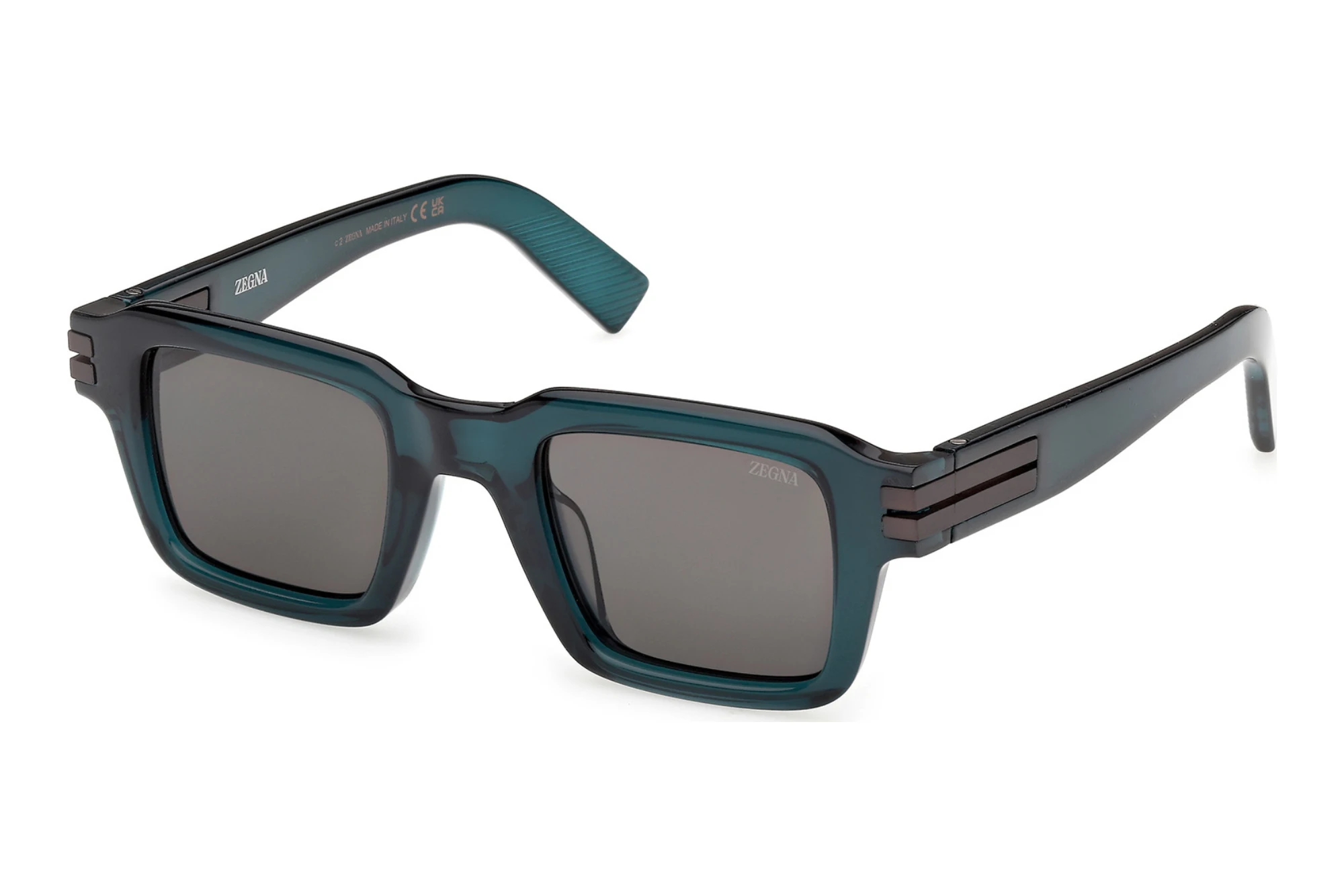 Zegna EZ0283 96D grau polarisierendGlänzend Dunkelgrün Zegna EZ0283 96D grau polarisierendGlänzend Dunkelgrün