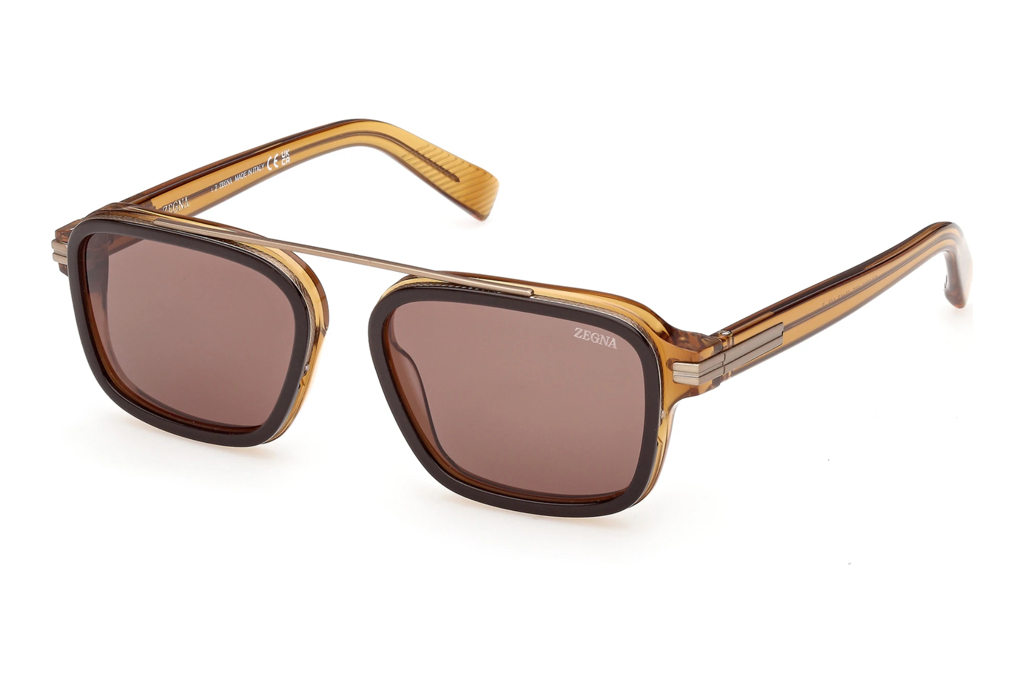 Zegna EZ0299 50E braunHellbraun /Einfarbig Zegna EZ0299 50E braunHellbraun /Einfarbig