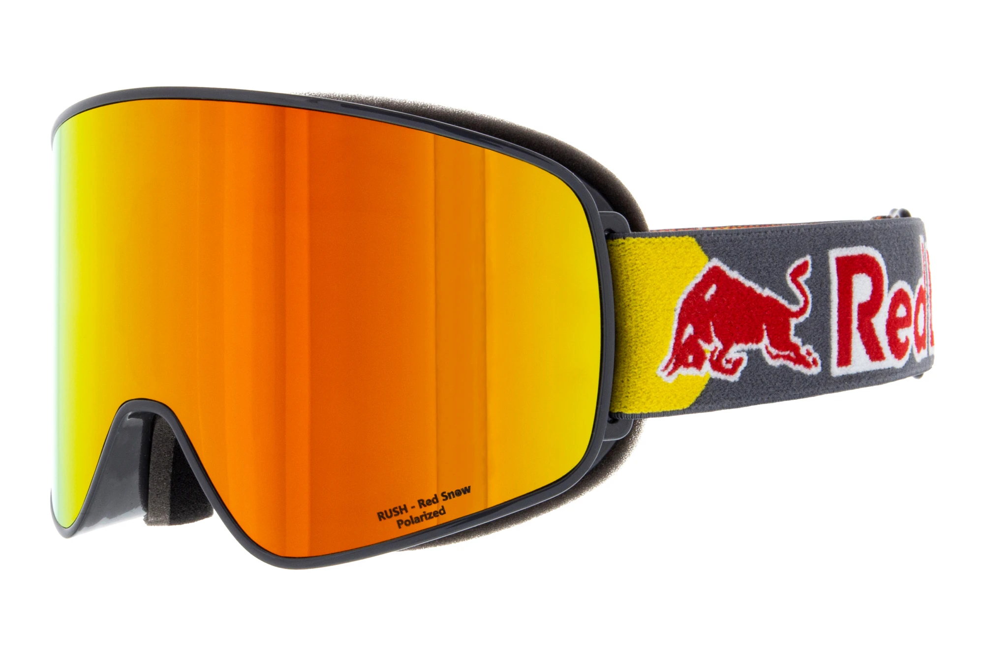 Red Bull SPECT RUSH 002 red snow, brown with red mirror, S.3, POLARISEDgrey Red Bull SPECT RUSH 002 red snow, brown with red mirror, S.3, POLARISEDgrey