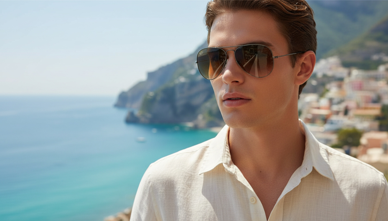 Widok z przodu Ray-Ban AVIATOR LARGE METAL (RB3025 - 004/51)