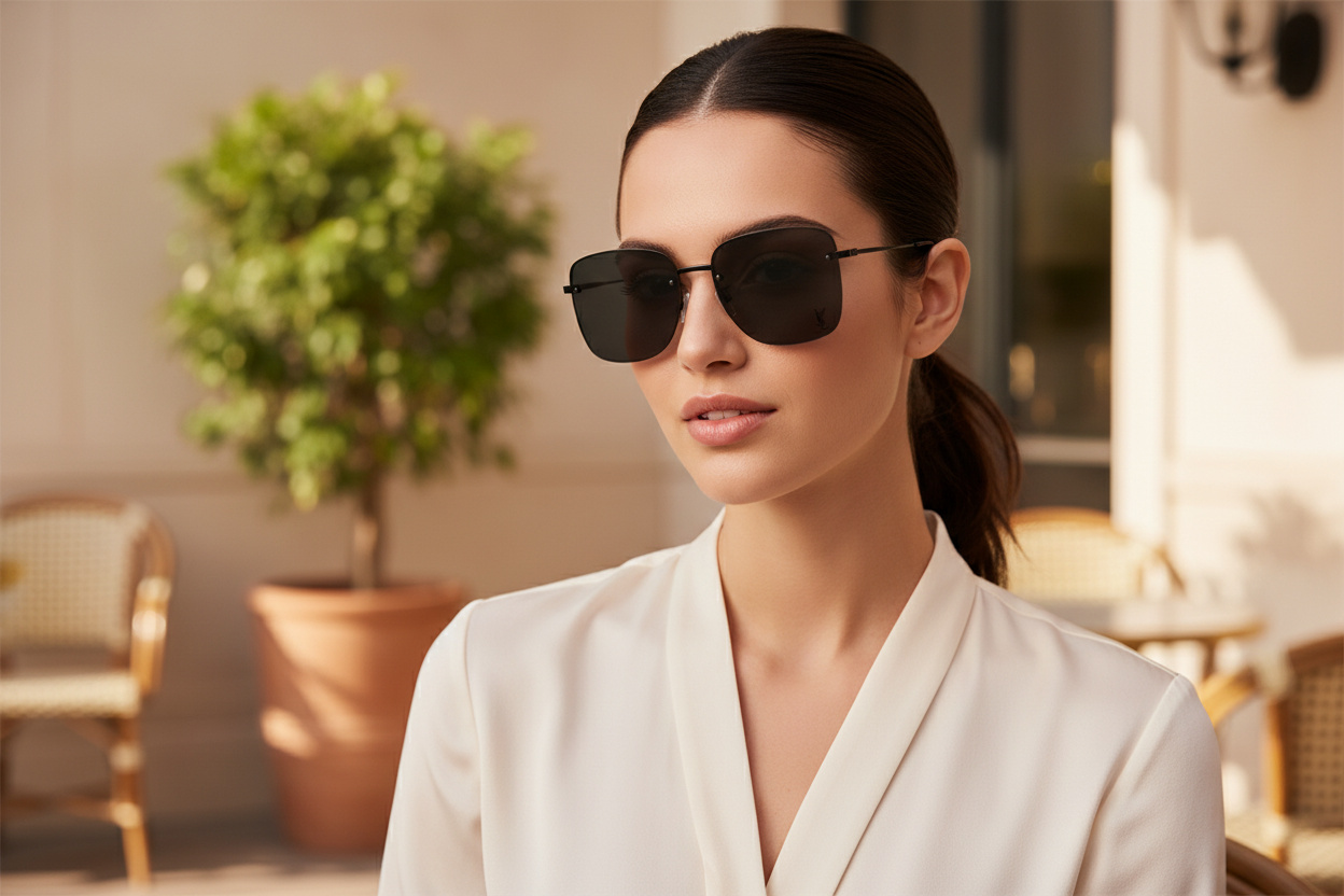 Widok z przodu Saint Laurent SL 312 M (001)