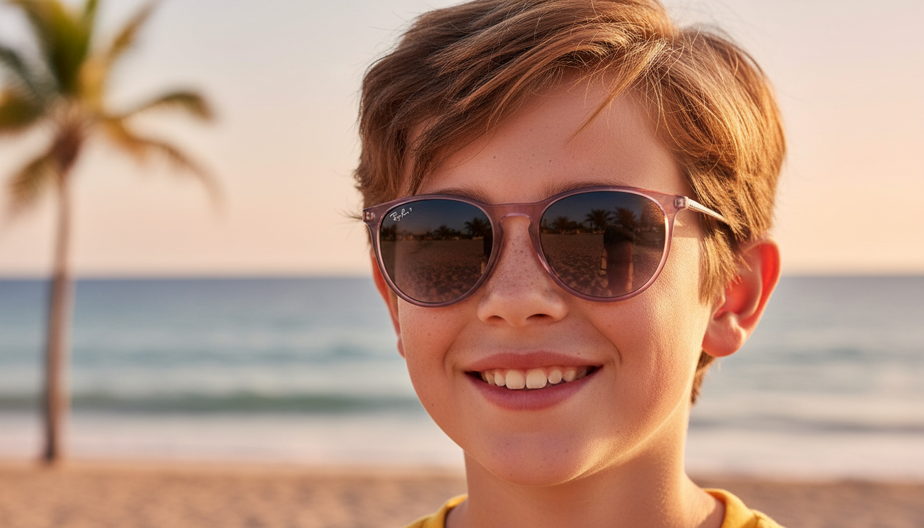 Widok z przodu Ray-Ban Kids JUNIOR ERIKA (RJ9060S - 71078G)