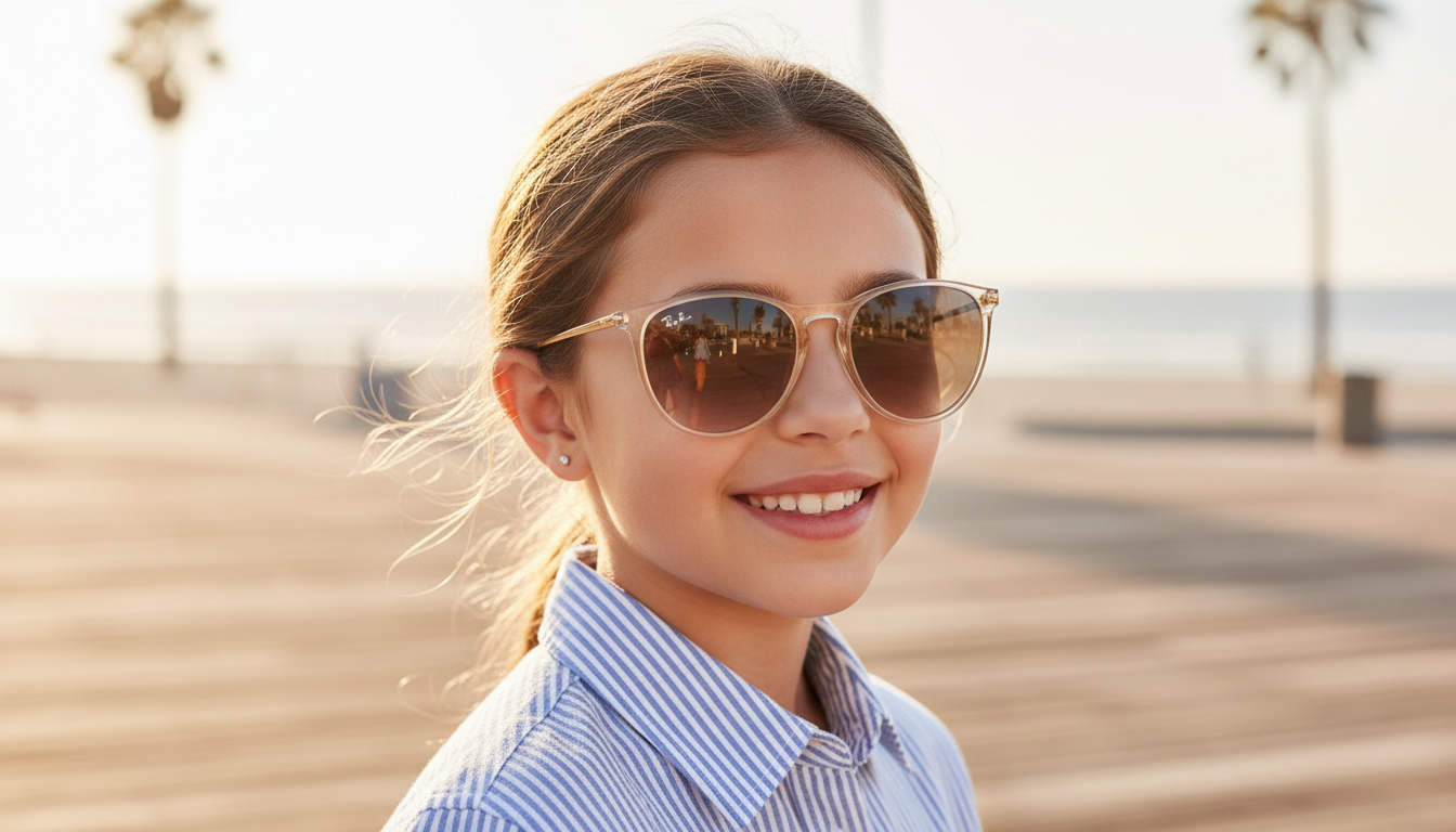Widok z przodu Ray-Ban Kids JUNIOR ERIKA (RJ9060S - 710813)