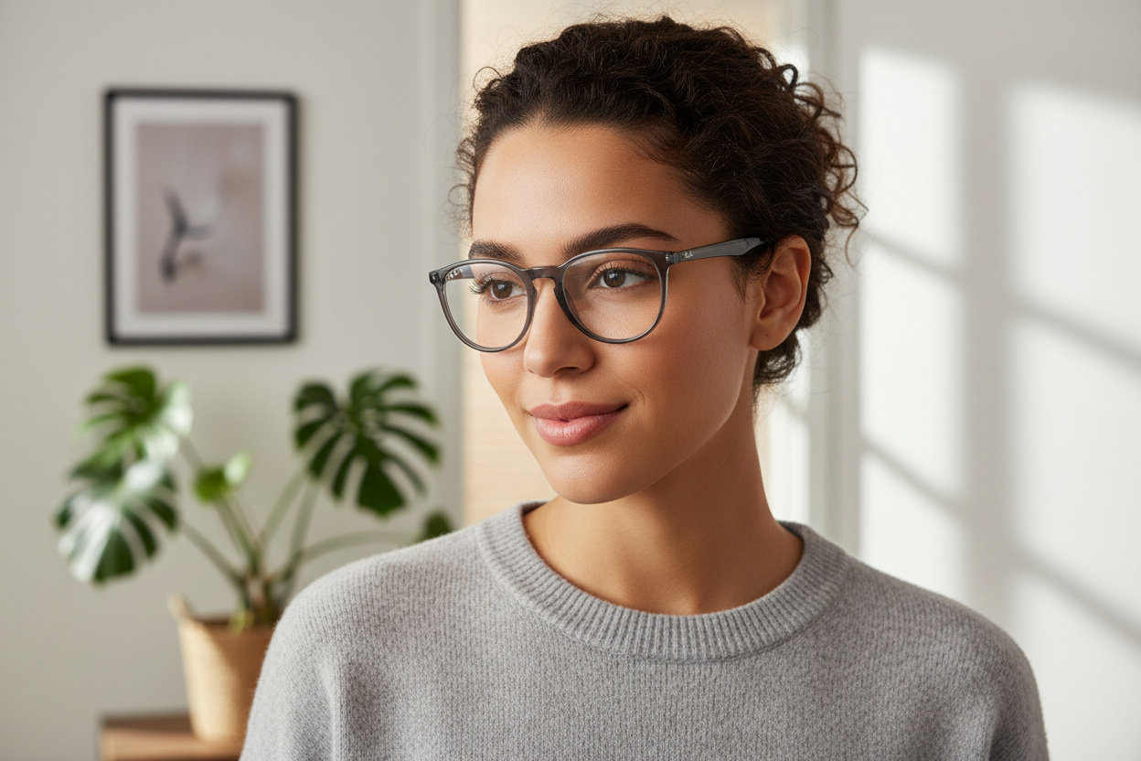 Widok z przodu Ray-Ban ERIKA (RX7046 - 8140)