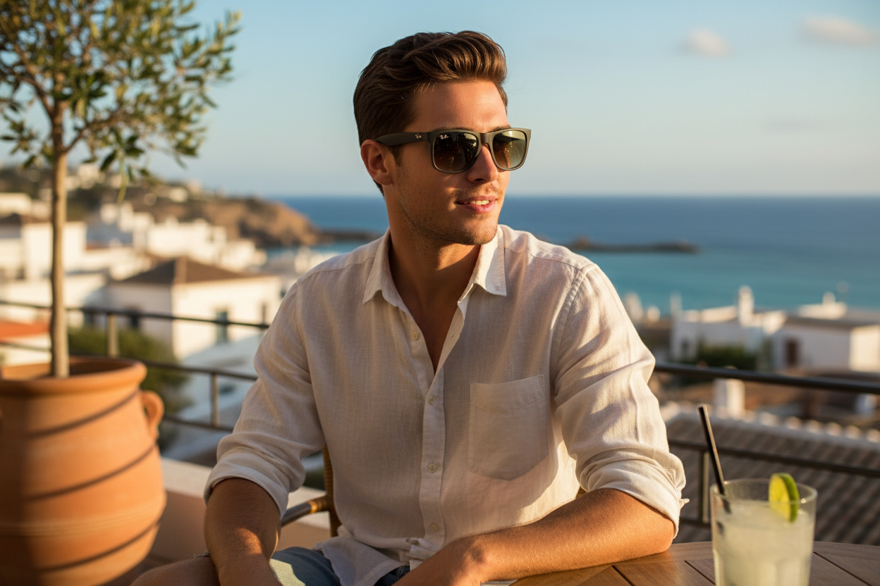 Widok z przodu Ray-Ban JUSTIN (RB4165 - 854/7Z)