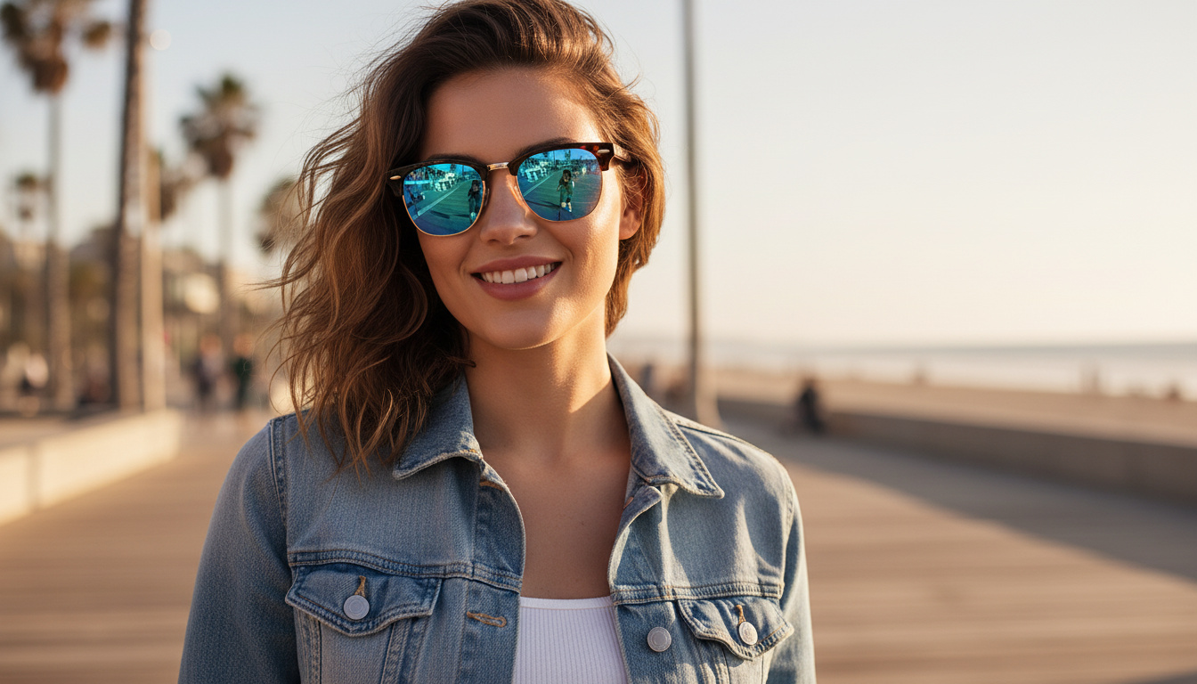 Widok z przodu Ray-Ban CLUBMASTER (RB3016 - 114517)