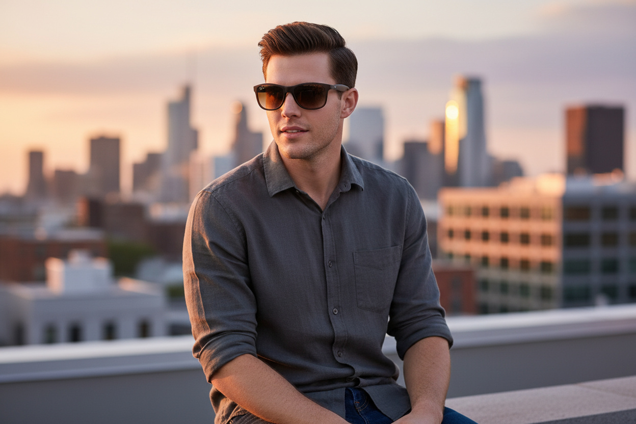 Widok z przodu Ray-Ban ANDY (RB4202 - 607313)