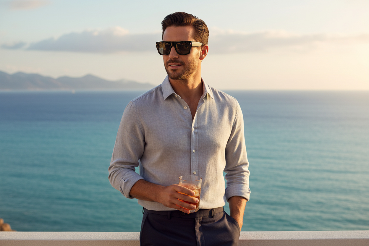 Widok z przodu Tom Ford FAUSTO (FT0711-N - 02A)