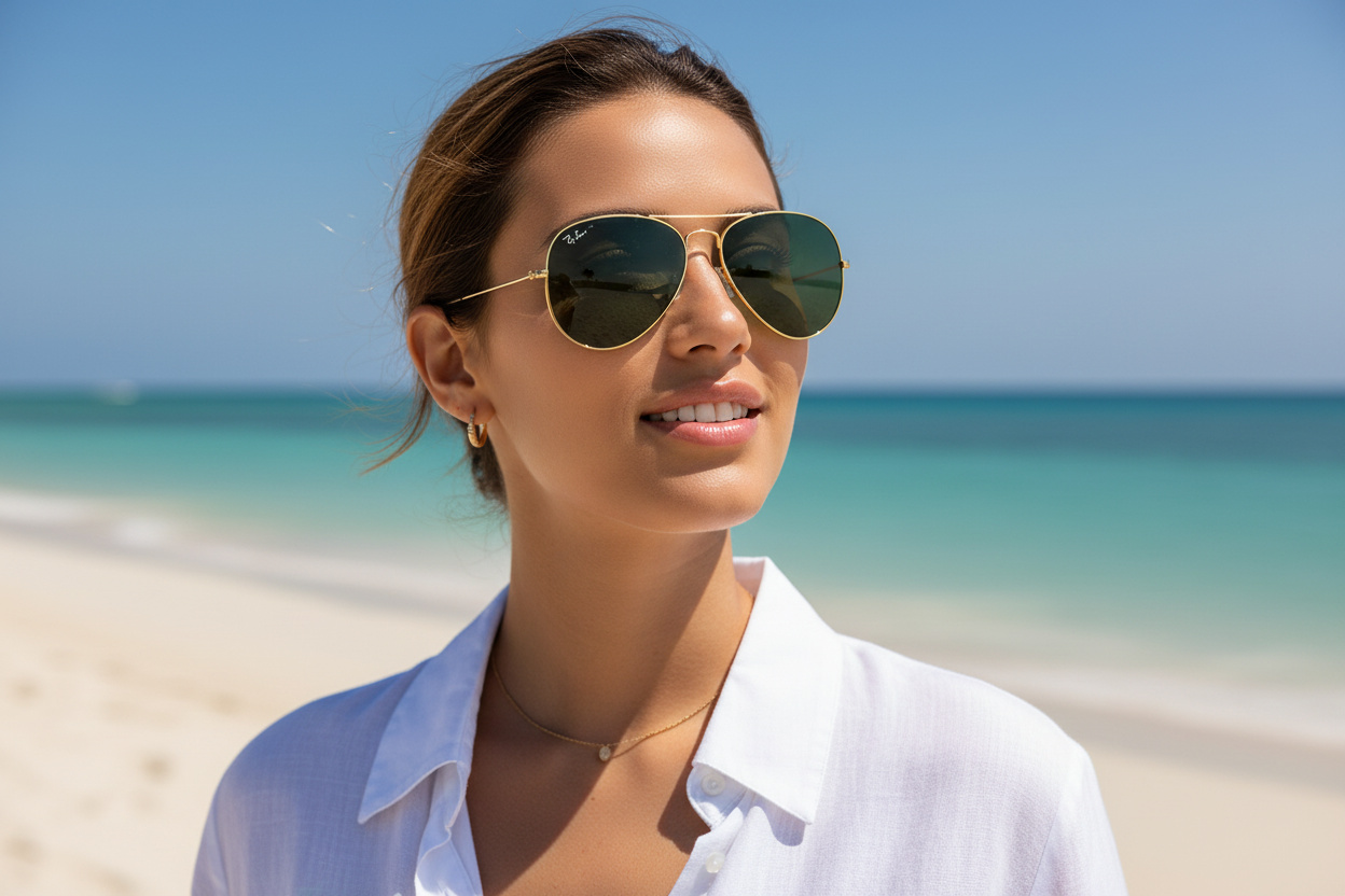 Widok z przodu Ray-Ban AVIATOR LARGE METAL II (RB3026 - L2846)