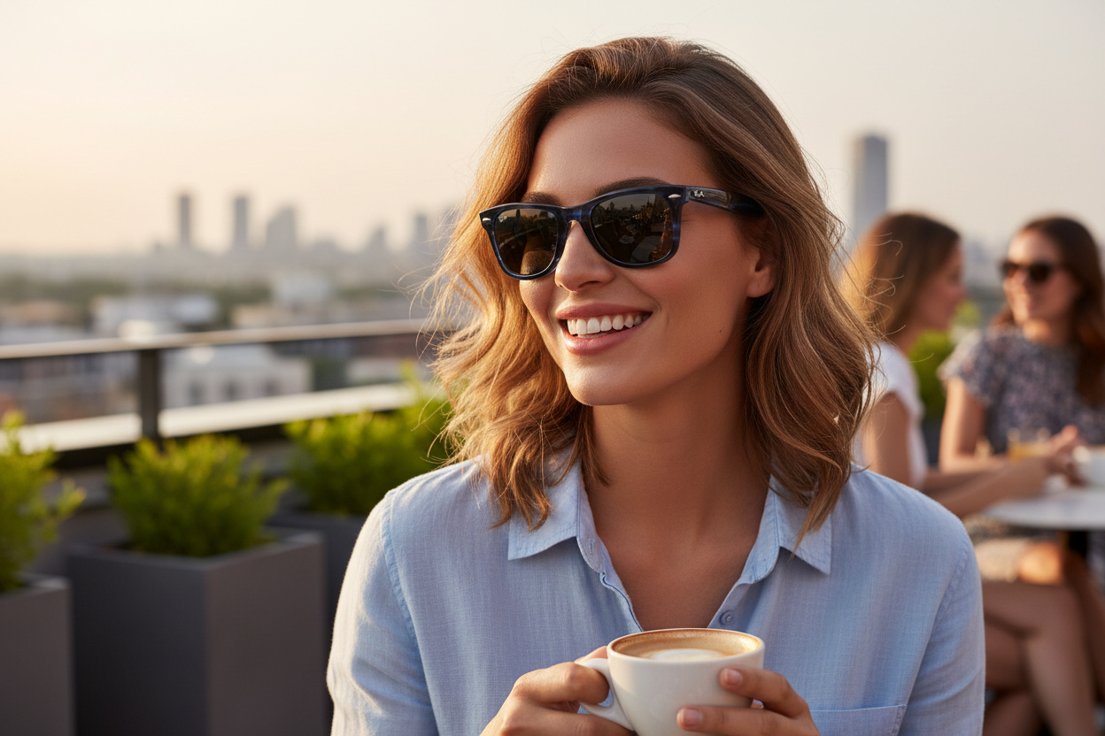 Widok z przodu Ray-Ban WAYFARER (RB2140 - 1361R5)