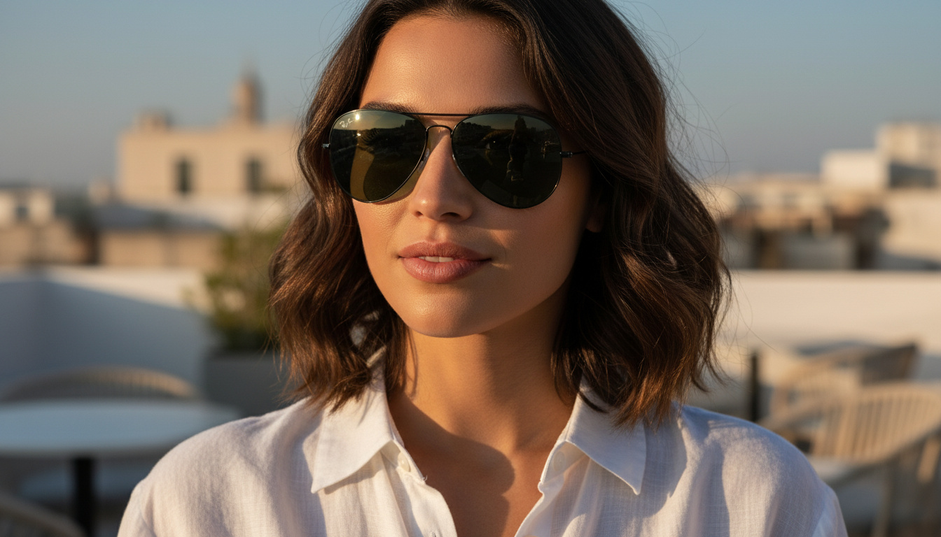 Widok z przodu Ray-Ban AVIATOR LARGE METAL II (RB3026 - L2821)