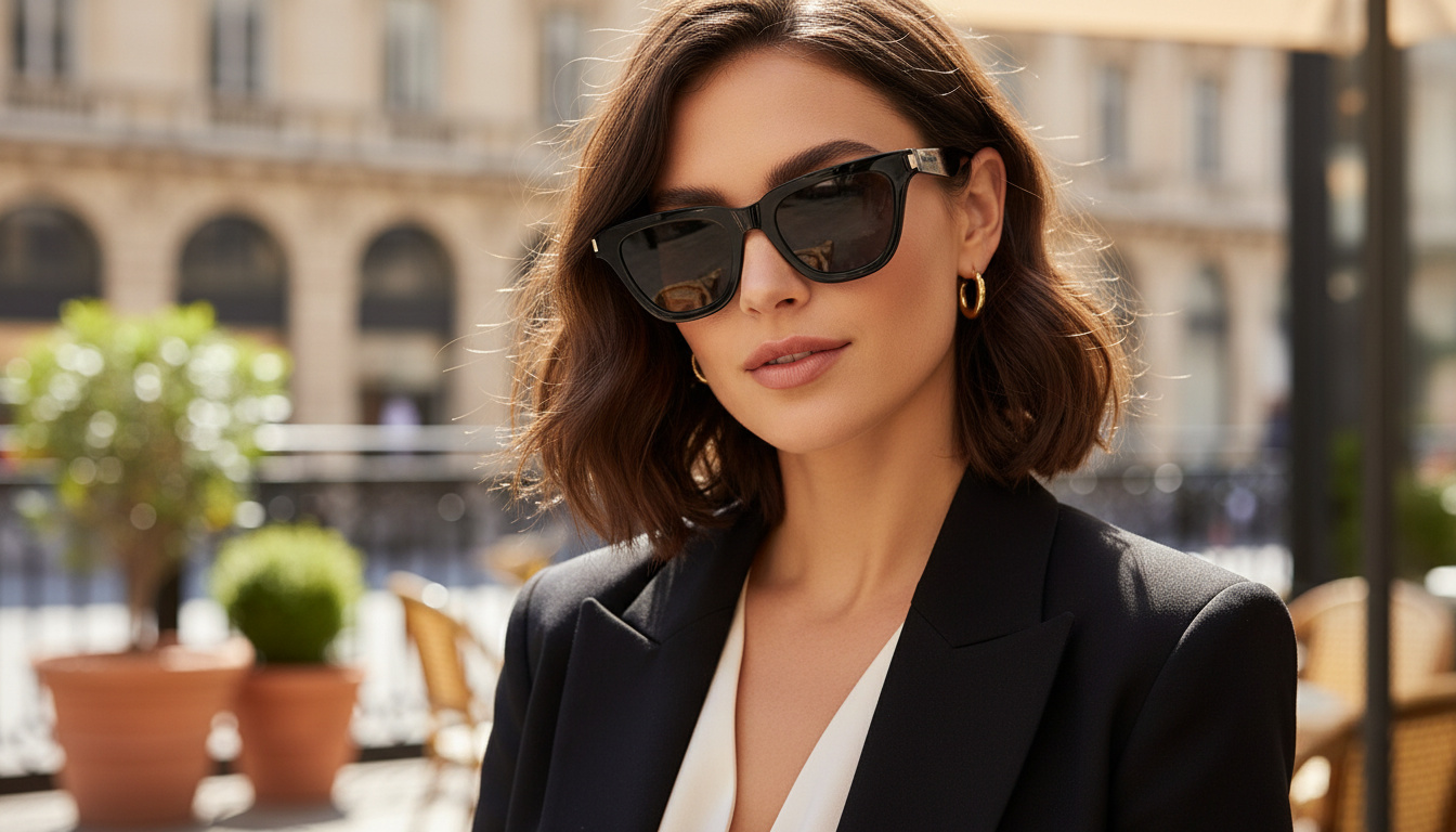Widok z przodu Saint Laurent SL 462 SULPICE (001)