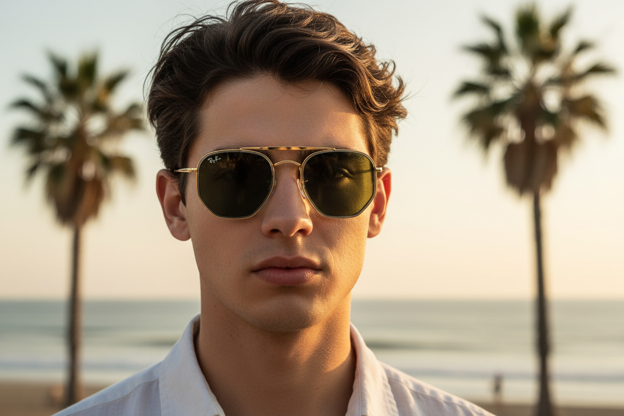 Widok z przodu Ray-Ban THE MARSHAL II (RB3648M - 923931)
