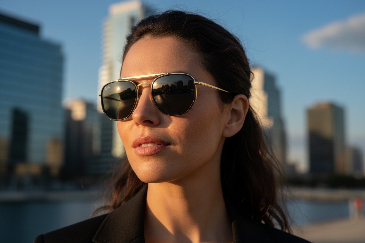 Widok z przodu Ray-Ban THE MARSHAL II (RB3648M - 9240B1)