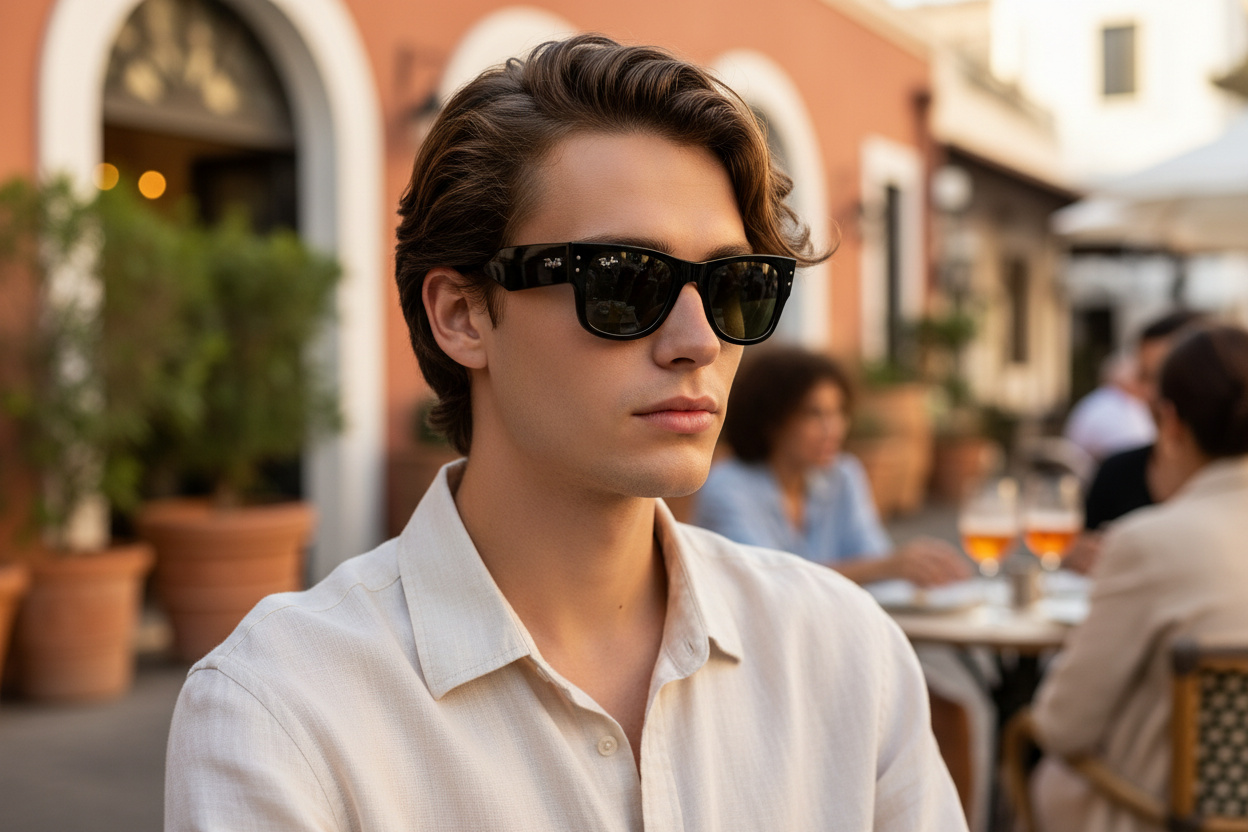 Widok z przodu Ray-Ban MEGA WAYFARER (RB0840S - 901/31)