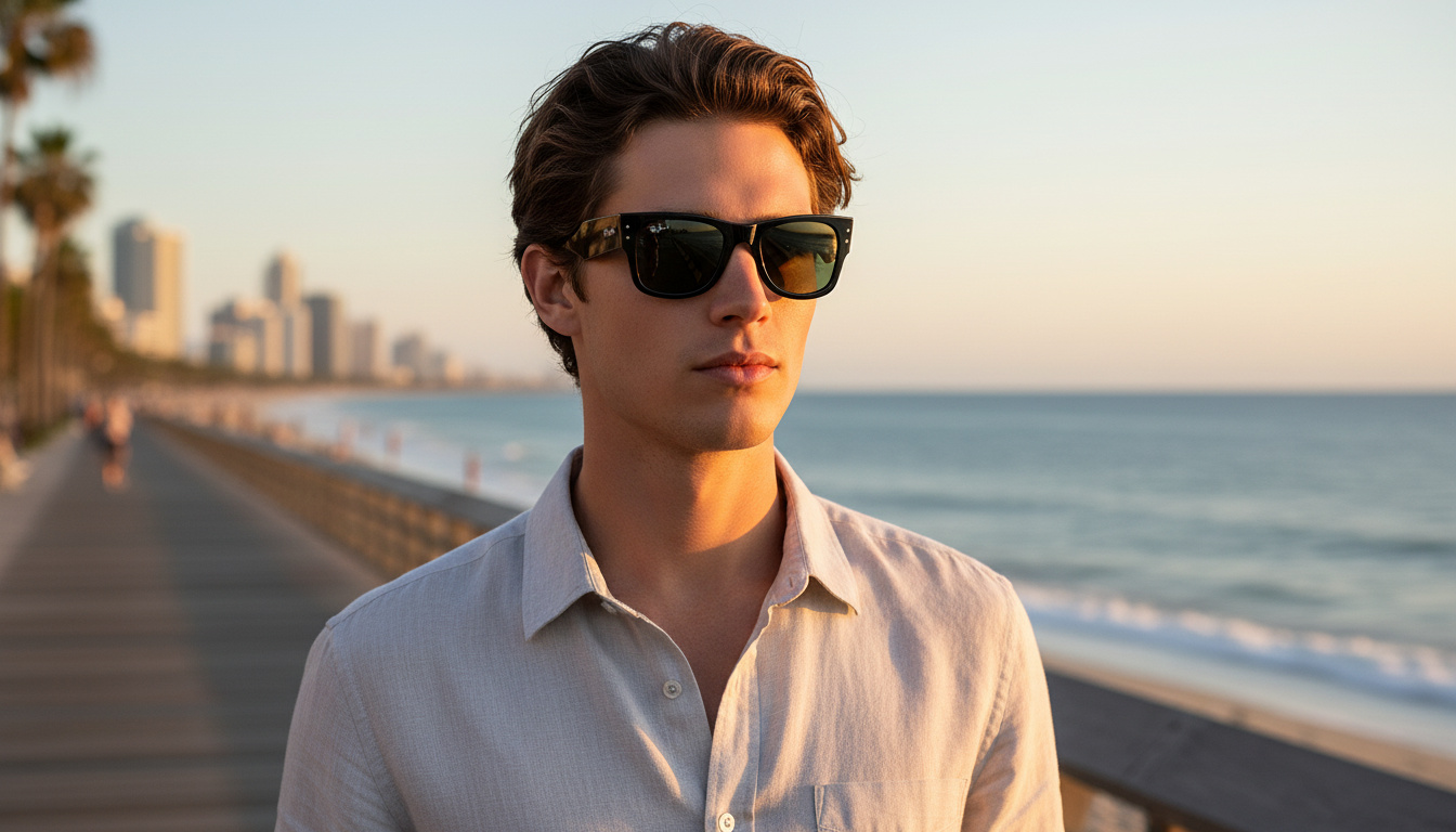 Widok z przodu Ray-Ban MEGA WAYFARER (RB0840S - 901/58)