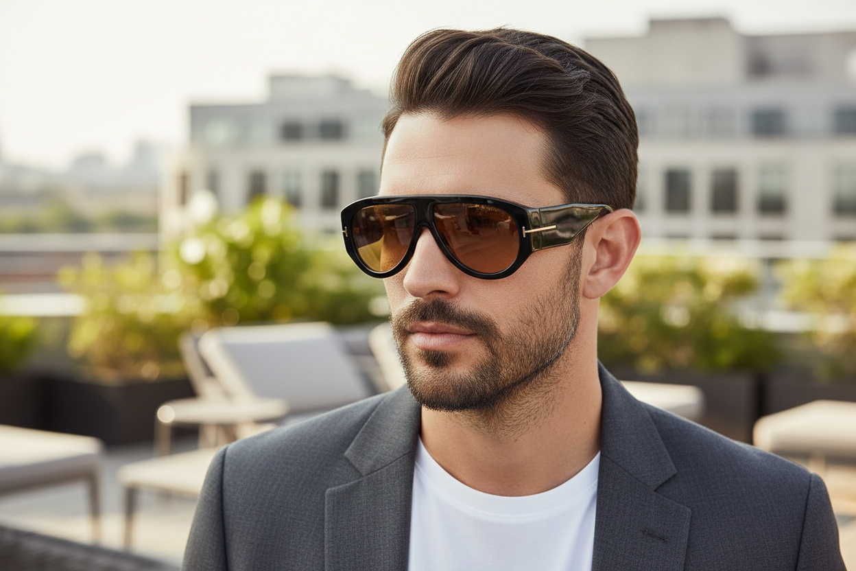Widok z przodu Tom Ford BRONSON (FT1044 - 01E)