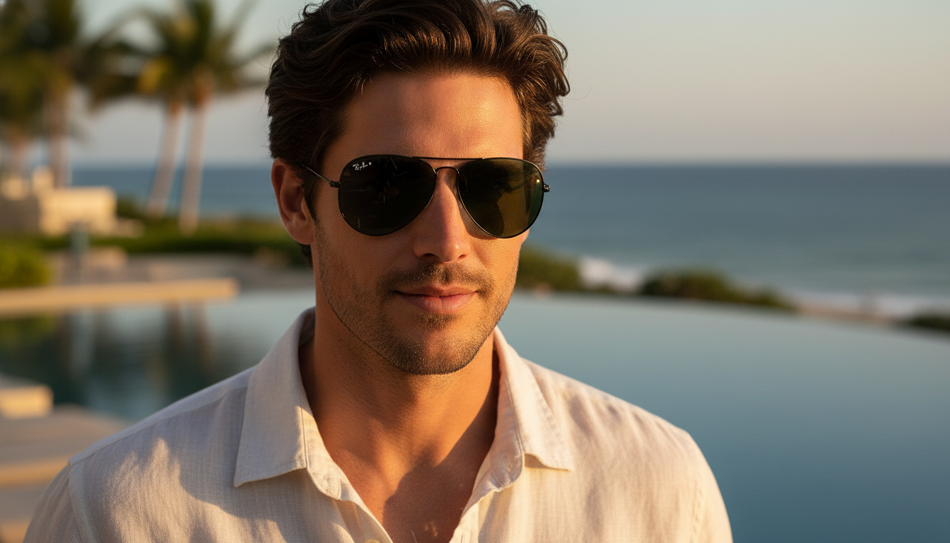 Widok z przodu Ray-Ban AVIATOR LARGE METAL (RB3025 - W0879)