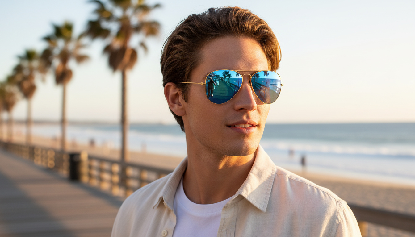 Widok z przodu Ray-Ban AVIATOR LARGE METAL (RB3025 - 112/4L)