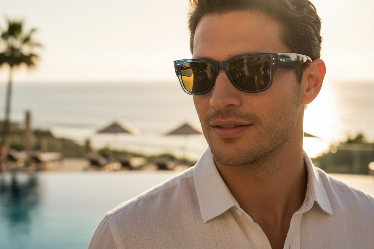 Widok z przodu Ray-Ban MEGA WAYFARER (RB0840S - 668073)