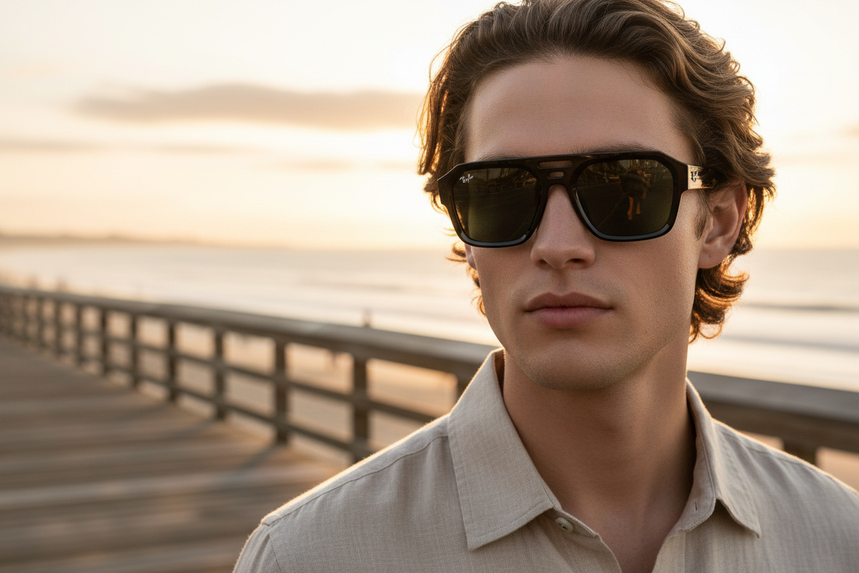 Widok z przodu Ray-Ban CORRIGAN (RB4397 - 667771)