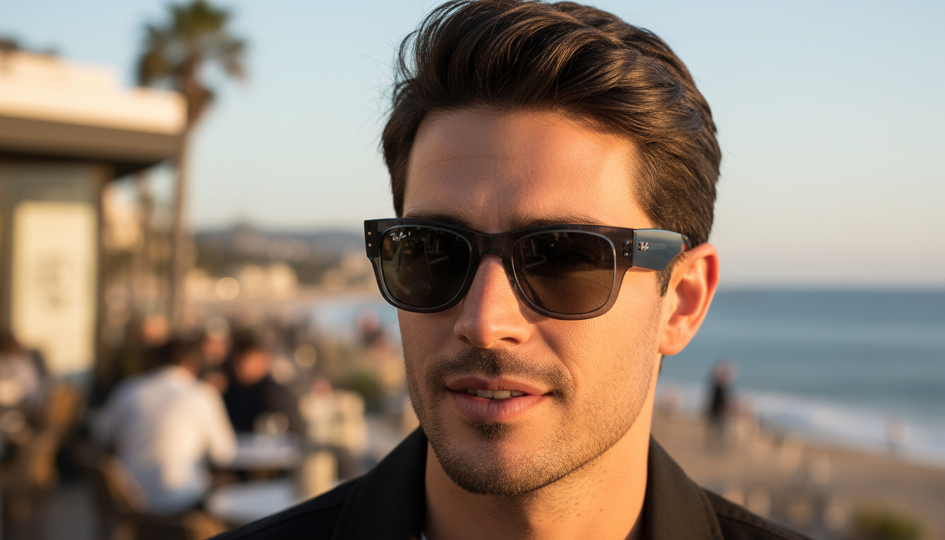 Widok z przodu Ray-Ban MEGA WAYFARER (RB0840S - 1406B1)