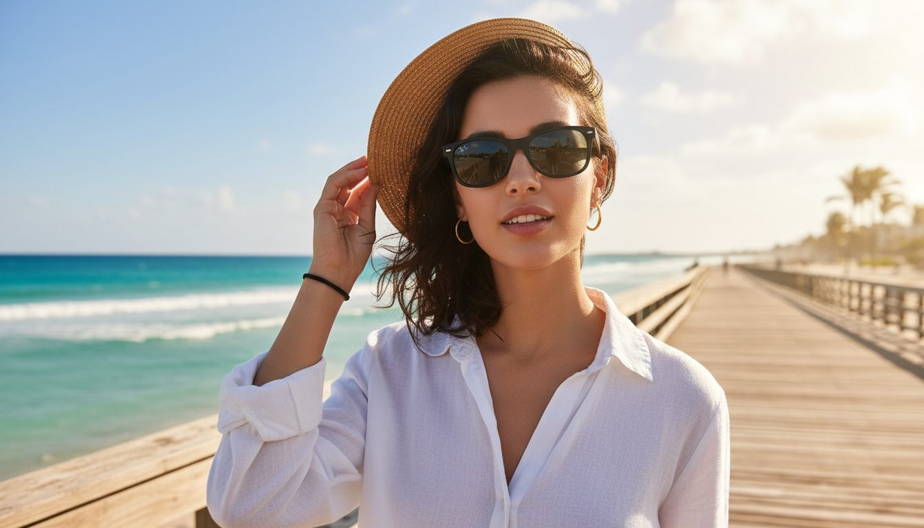 Widok z przodu Ray-Ban NEW WAYFARER (RB2132 - 622/R5)
