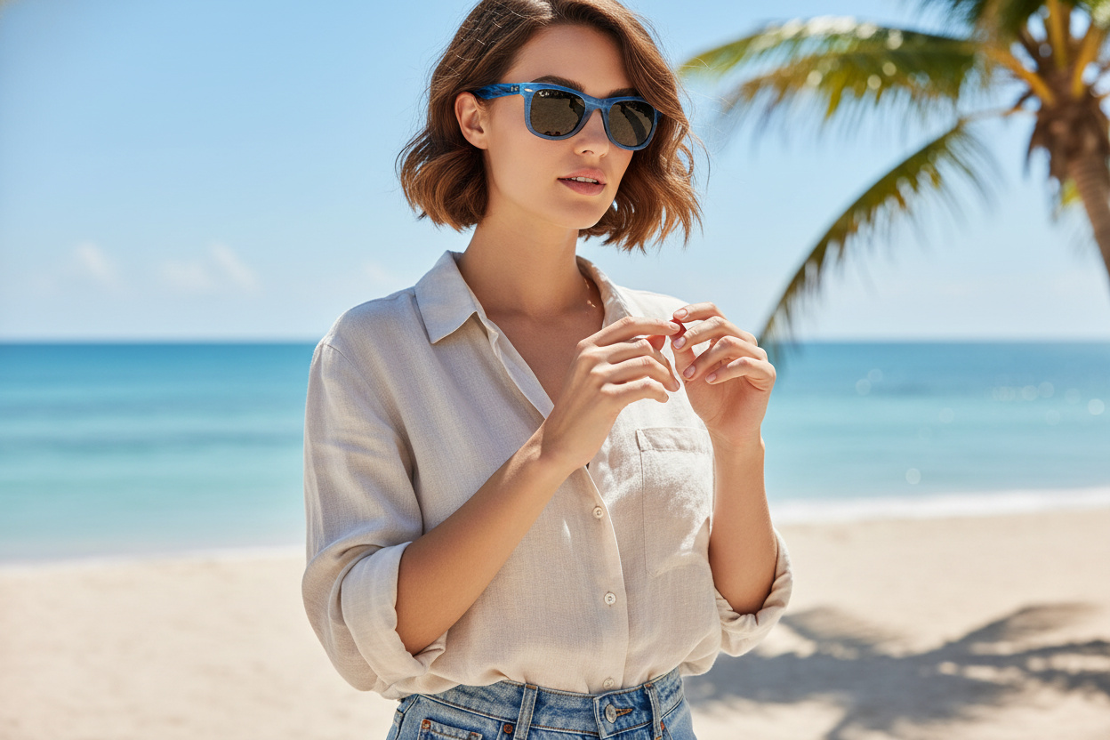 Widok z przodu Ray-Ban WAYFARER (RB2140 - 1409B1)