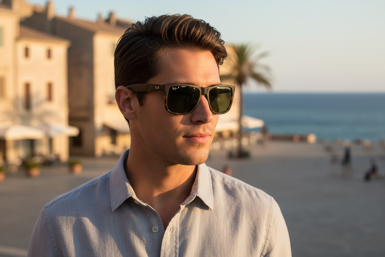 Widok z przodu Ray-Ban JUSTIN (RB4165 - 865/9A)