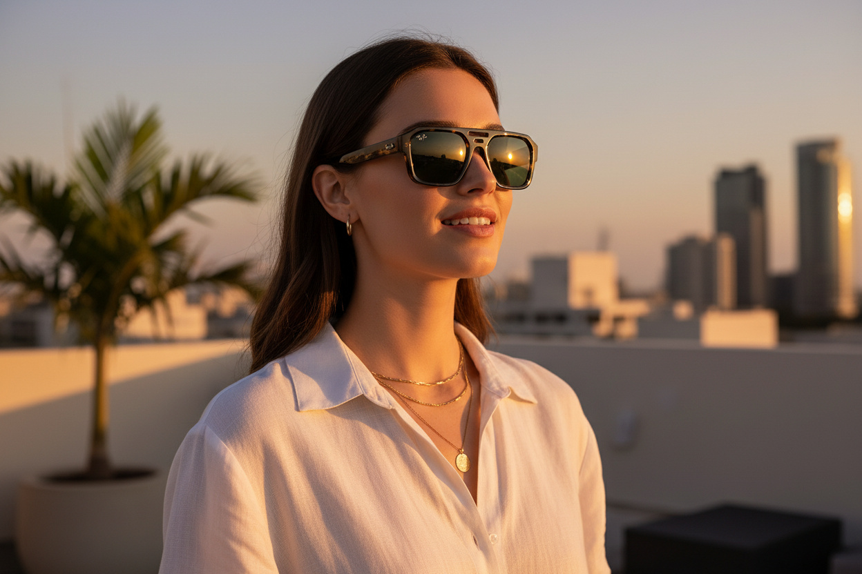 Widok z przodu Ray-Ban CORRIGAN (RB4397 - 135971)