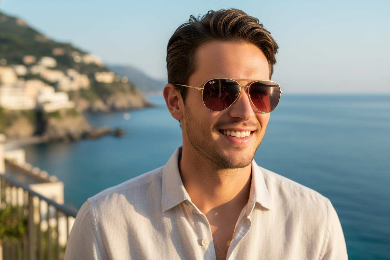 Widok z przodu Ray-Ban AVIATOR REVERSE (RBR0101S - 001/69)