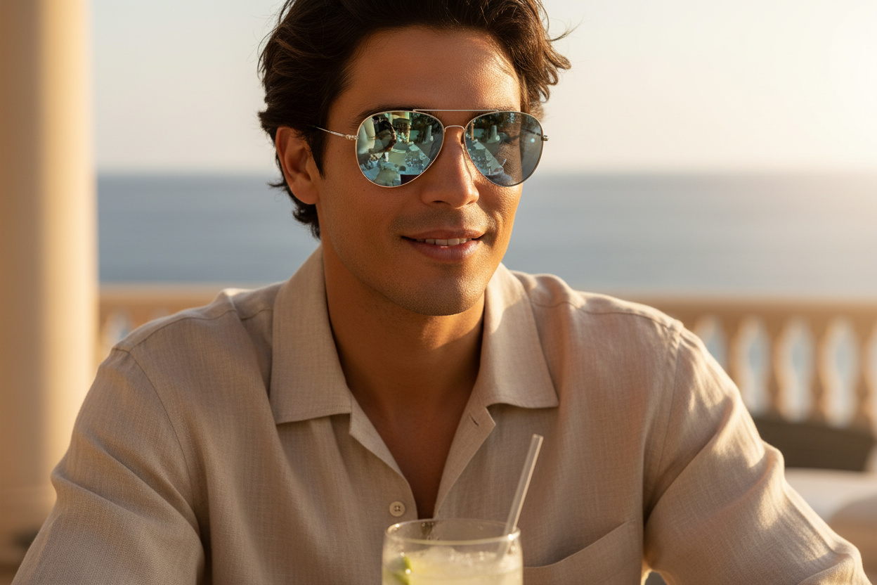 Widok z przodu Ray-Ban AVIATOR REVERSE (RBR0101S - 003/30)