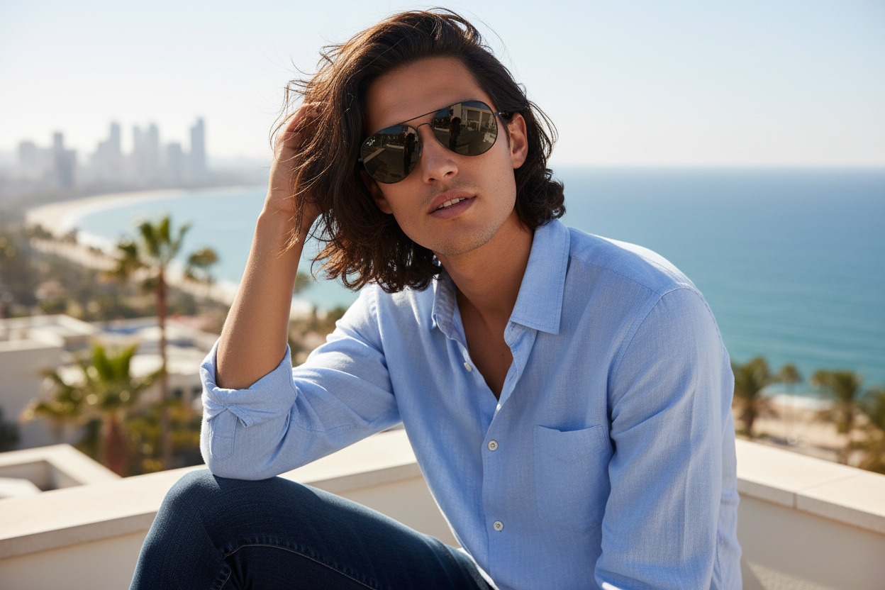 Widok z przodu Ray-Ban BAIN BRIDGE (RB3735 - 002/B1)
