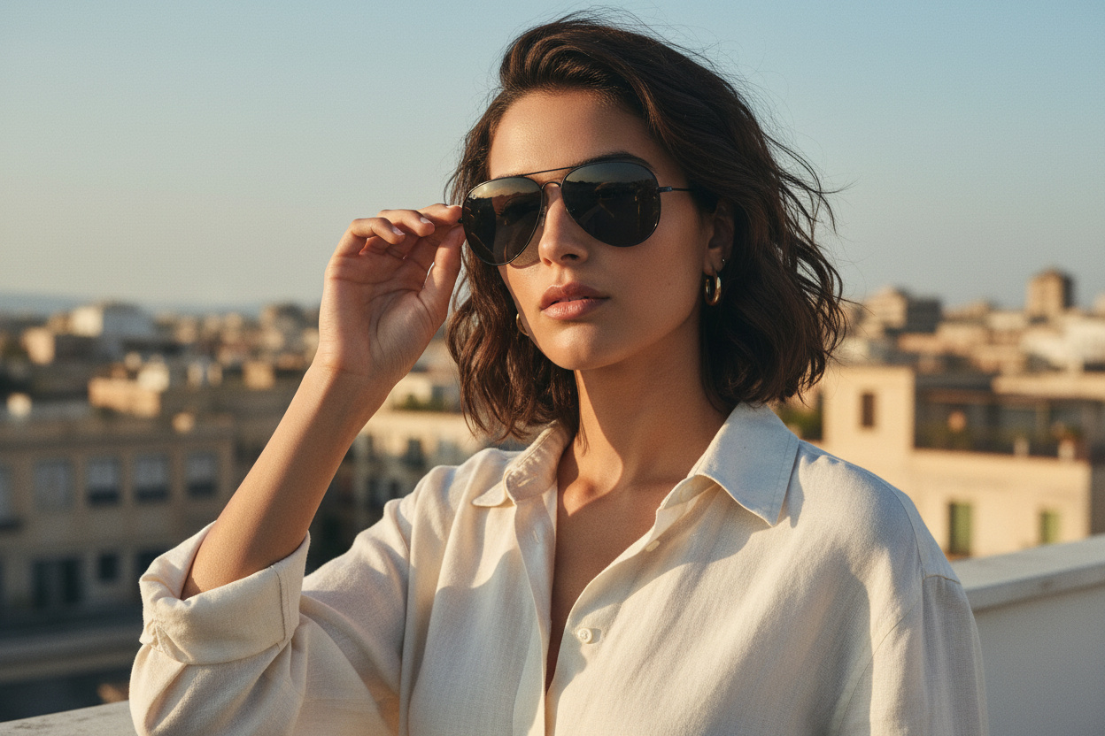 Widok z przodu Ray-Ban OLD AVIATOR (RB3825 - 002/B1)